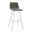 Elland Bar Stool In Olive Green and White Base