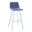 Elland Bar Stool In Peacock Blue and White Base