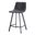 Elland Counter Stool In Charcoal Black