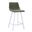 Elland Counter Stool In Olive Green White Base
