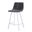 Elland Counter Stool In White Basecharcoal Black
