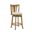 Elle 26 Inch Counter Height Swivel Barstool In Ivory and Amber Glow