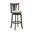 Elle 30 Inch Bar Height Swivel Barstool In Gray and Dark Roast