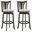 Elle 30 Inch Bar Height Swivel Barstool Set of 2 In Gray and Dark Roast