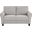 Ellery Love Seat In Brown