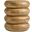 Ellery Round Stacked Wood Side Table In Natural