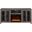 Ellington 70 Inch Fireplace TV Stand Console with Heater In Gray Walnut