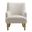 Ellington Fabric Upholstered Accent Armchair In Salt