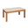 Elliot Rectangular Teak and Marble Coffee Table In Natural