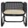 Ellis Natural Rattan Accent Armchair In Black