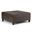 Ellis Vegan Faux Leather Coffee Table Storage Ottoman In Chocolate Brown