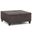 Ellis Vegan Faux Leather Coffee Table Storage Ottoman In Distressed Brown