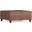 Ellis Vegan Faux Leather Coffee Table Storage Ottoman In Distressed Saddle Brown