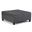 Ellis Vegan Faux Leather Coffee Table Storage Ottoman In Stone Grey