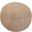 Ellis Wool Pouf with Polyester Fill In Beige