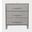 Eloquence 28 Inch USB Charging Nightstand with Drawers and Metal Hardware In Grey