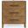 Eloquence 28 Inch USB Charging Nightstand with Drawers and Metal Hardware In Natural
