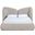 Elowen Chenille Fabric Upholstered Full Bed In Beige