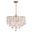 Elsa Capiz Shell 19.75 Inch 3 Light Pendant In Natural Brass
