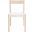 Eluned Leather Dining Chair Set of 2 in White and Natural