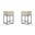 Embassy Counter Stool in Cream and Black (Set of 2)