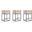 Embassy Counter Stool in Cream and Black (Set of 3)