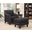 Emery Chair and Ottoman In Charcoal and Espresso