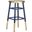 Emery Navy and Dipped Gold Leaf Counter Stool