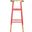 Emery Red and Dipped Gold Leaf Bar Stool