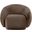 Emery Velvet Chair In Brown Velvet