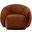 Emery Velvet Chair In Cognac Velvet