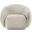 Emery Velvet Chair In Cream Velvet
