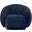 Emery Velvet Chair In Navy Velvet