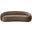 Emery Velvet Sofa In Brown Velvet