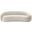 Emery Velvet Sofa In Cream Velvet