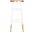 Emery White and Dipped Gold Leaf Bar Stool