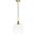 Emett 1 Light Brass And Clear Glass Pendant LD6209BR