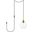 Emett 1 Light Brass And Clear Glass Plug In Pendant