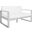 Emiko Outdoor Bench In Gray and Beige