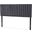 Emile Velvet Fabric Upholstered and Wood Queen Headboard In Grey and Dark Brown