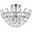 Emilia 14 Inch Flush Mount In Chrome