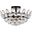 Emilia 16 Inch Flush Mount In Black