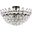 Emilia 20 Inch Flush Mount In Black
