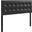 Emily Black Full Upholstered Vinyl Headboard