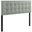 Emily Gray King Upholstered Fabric Headboard