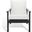 Emmalee Cord Back Accent Chair In Black and Natural