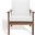 Emmalee Cord Back Accent Chair In Walnut and Natural