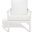 Emmalee Cord Back Accent Chair In White and Natural
