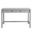 Emmeline 1-Drawer Scallop Writing Desk In Light Gray