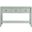 Emmeline 3-Drawer Scalloped Console Table In Sage